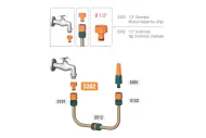 Automatický kohoutkový konektor 3/4" (19mm) pro zahradní hadici