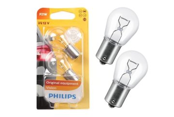 Autožárovky Philips Vision P21W 12498B2 21W 12V BA15 s homologací, 2ks