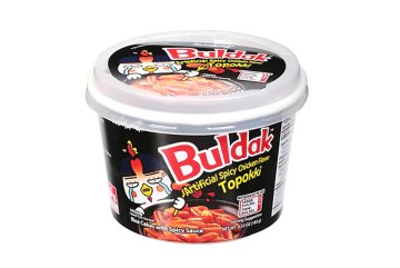 Samyang rýžové koláčky s příchutí pikantního kuřete Buldak, Topokki 185 g